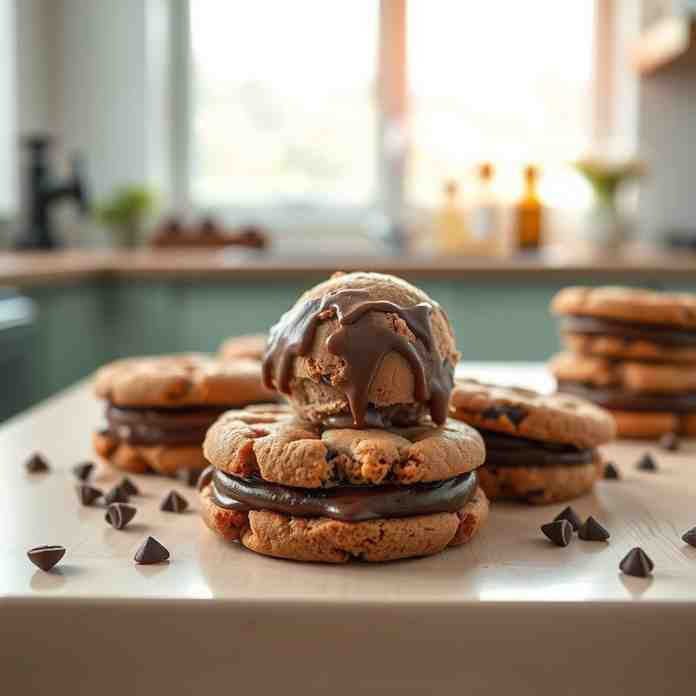 Homemade Chocolate Ice Cream Sandwiches - Soft & Easy